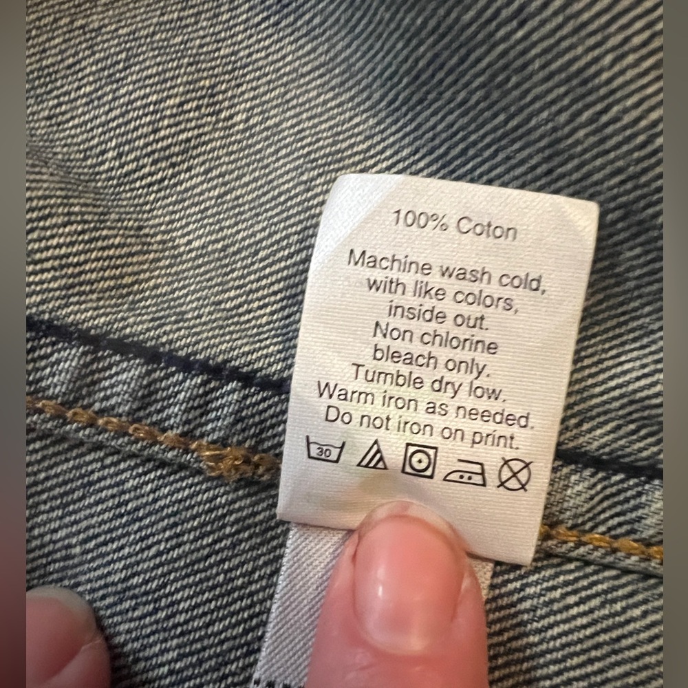 Madewell Medium Wash 100% Cotton Jean Vest Size XSmall - Picture 6 of 9